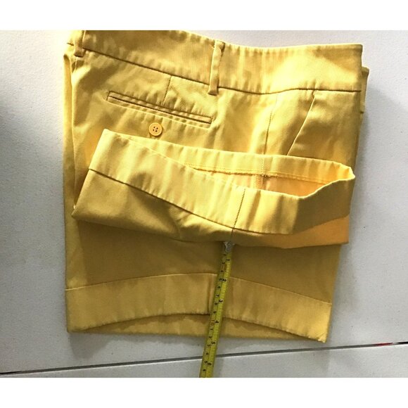 7TH AVENUE- WOMENS YELLOW POCKETS SHORTS SIZE 12 - Picture 8 of 8